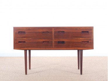 Danish mid-century modern chest of drawers in Rio rosewood by Poul Hundevad