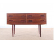 Danish mid-century modern chest of drawers in Rio rosewood by Poul Hundevad