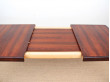 Danish mid-century modern dining table in Rio rosewood by H. W. Klein