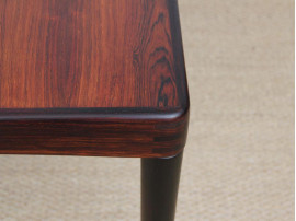 Danish mid-century modern dining table in Rio rosewood by H. W. Klein