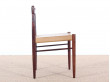 Danish mid-century modern set of 6 chairs in Rio rosewood by H. W. Klein