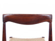 Danish mid-century modern set of 6 chairs in Rio rosewood by H. W. Klein