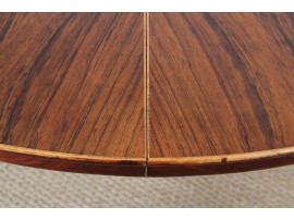 Danish mid-century modern round dining table by Illum Wikkelsø