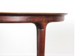 Danish mid-century modern round dining table by Illum Wikkelsø