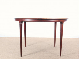 Danish mid-century modern round dining table by Illum Wikkelsø