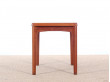 Danish mid-century modern side table in teck by Henning Kjærnulf