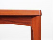 Danish mid-century modern side table in teck by Henning Kjærnulf