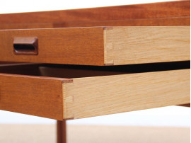 Danish mid-century modern free standing desk by Aksel Bender Madsen & Ejner Larsen pour Willy Beck.