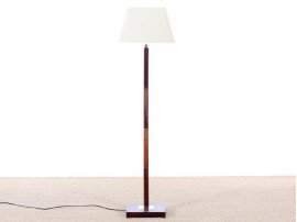 Danish mid-century modern floor lamp in teak