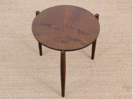 Petite table d'appoint scandinave  en acajou