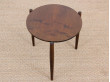 Danish mid-century modern small side table in mahogany