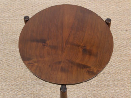 Danish mid-century modern small side table in mahogany