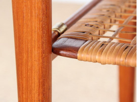 Scandinavian occasional table in Rio rosewood, designed by Johannes Andersen