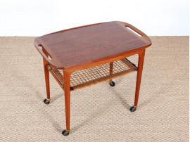 Scandinavian occasional table in Rio rosewood, designed by Johannes Andersen