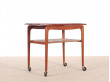 Scandinavian occasional table in Rio rosewood, designed by Johannes Andersen