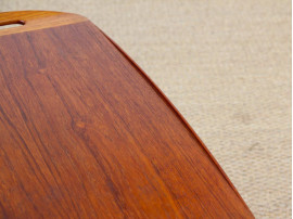 Scandinavian occasional table in Rio rosewood, designed by Johannes Andersen