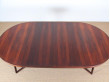 Danish mid-century modern dining table in Rio rosewood