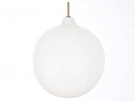 Danish mid-century modern pendant light in opal model Wohlert 40 cm