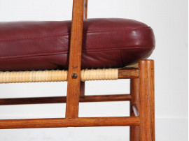Paire de fauteuils en palissandre de Rio modèle PJ149 ou colonial chair