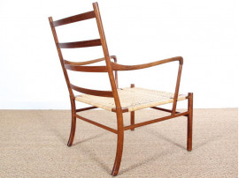 Danish mid-century modern pair of PJ149 colonial chairs in Rio rosewood