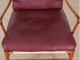 Danish mid-century modern pair of PJ149 colonial chairs in Rio rosewood