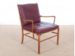 Danish mid-century modern pair of PJ149 colonial chairs in Rio rosewood