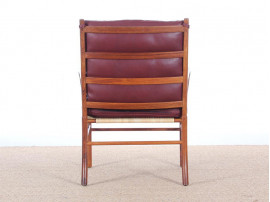 Danish mid-century modern pair of PJ149 colonial chairs in Rio rosewood