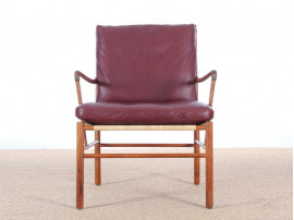 Danish mid-century modern pair of PJ149 colonial chairs in Rio rosewood