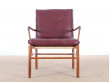 Danish mid-century modern pair of PJ149 colonial chairs in Rio rosewood