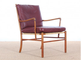 Danish mid-century modern pair of PJ149 colonial chairs in Rio rosewood