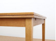 Danish mid-century modern extendable dining table in oak by Kai Winding
