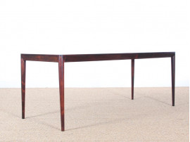 Danish mid-century modern coffee table in Rio rosewood