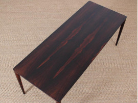 Danish mid-century modern coffee table in Rio rosewood