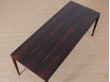 Danish mid-century modern coffee table in Rio rosewood