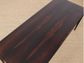 Danish mid-century modern coffee table in Rio rosewood