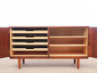 Danish mid-century modern small side board in Rio rosewood