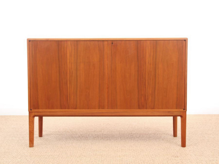 Danish mid-century modern small side board in teak by Bertil Fridhagen