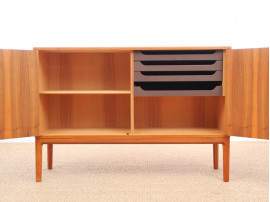 Danish mid-century modern small side board in teak by Bertil Fridhagen