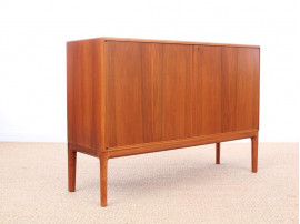 Danish mid-century modern small side board in teak by Bertil Fridhagen