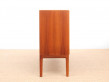 Danish mid-century modern small side board in teak by Bertil Fridhagen