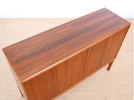 Danish mid-century modern small side board in teak by Bertil Fridhagen