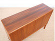 Danish mid-century modern small side board in teak by Bertil Fridhagen