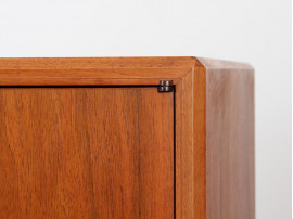 Danish mid-century modern small side board in teak by Bertil Fridhagen