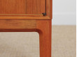 Danish mid-century modern small side board in teak by Bertil Fridhagen