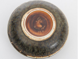 Rorstrand Round Bowl, Brown/Tan Mottled Glaze