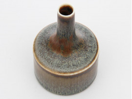 Rorstrand SAE Brown/Bluegrey Glaze Cabinet Vase