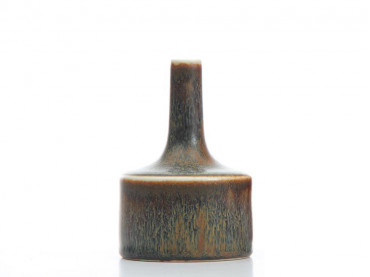 Rorstrand SAE Brown/Bluegrey Glaze Cabinet Vase