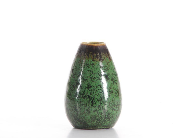 Rorstrand Mottled Green Vase SBH