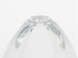 Orrefors Clear Glass Teardrop Vase