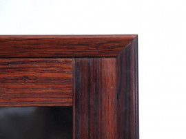 Mid-Century Modern Danish vitrine bookcase in Rio rosewood